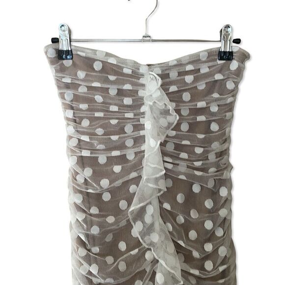 Majorelle White Mesh Dot Lace Bodycon Brady Dress Revolve NWT Sz XS - Picture 9 of 14